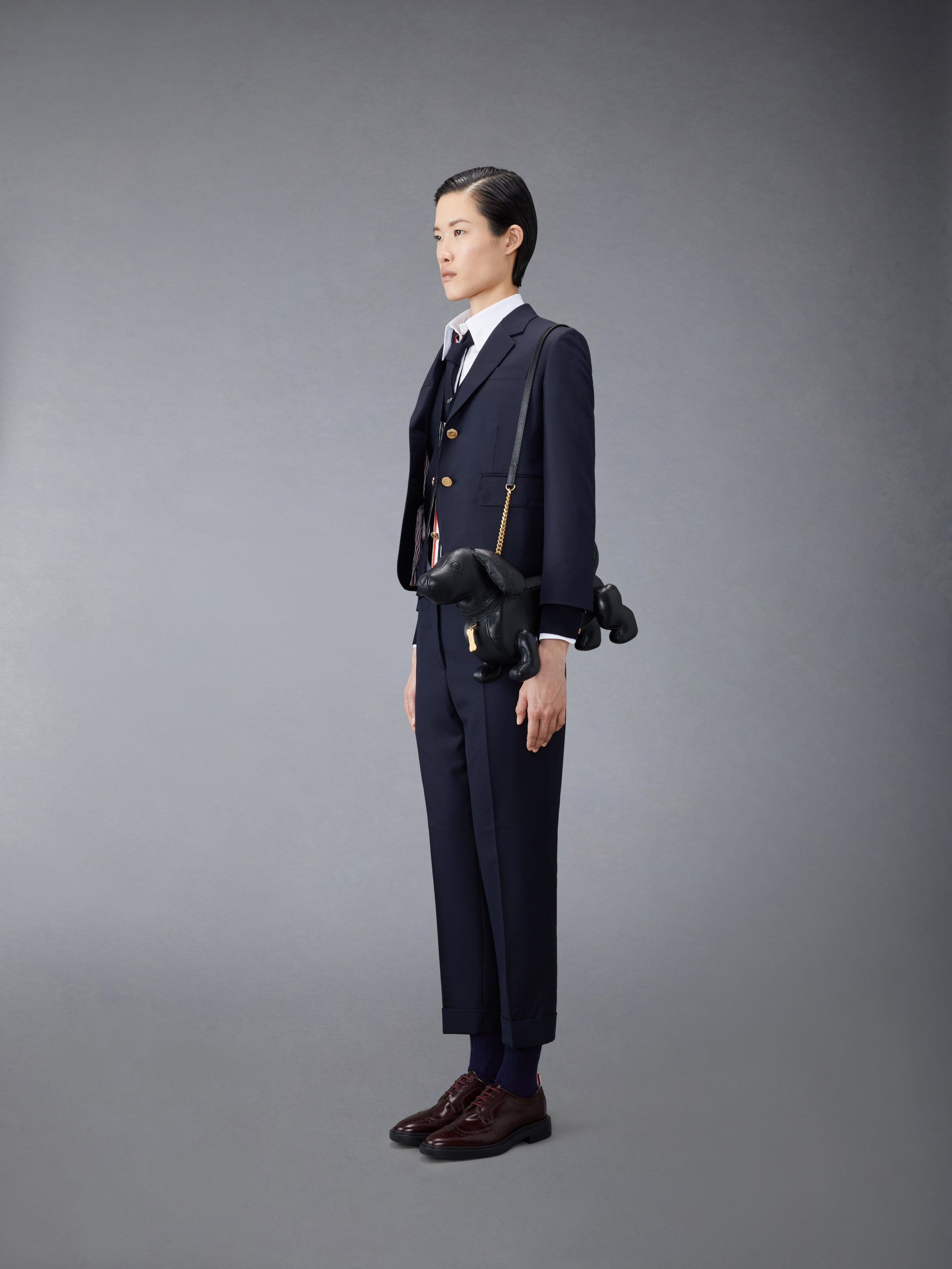 MINI HECTOR CHAIN BAG IN PEBBLE GRAIN - Image 4