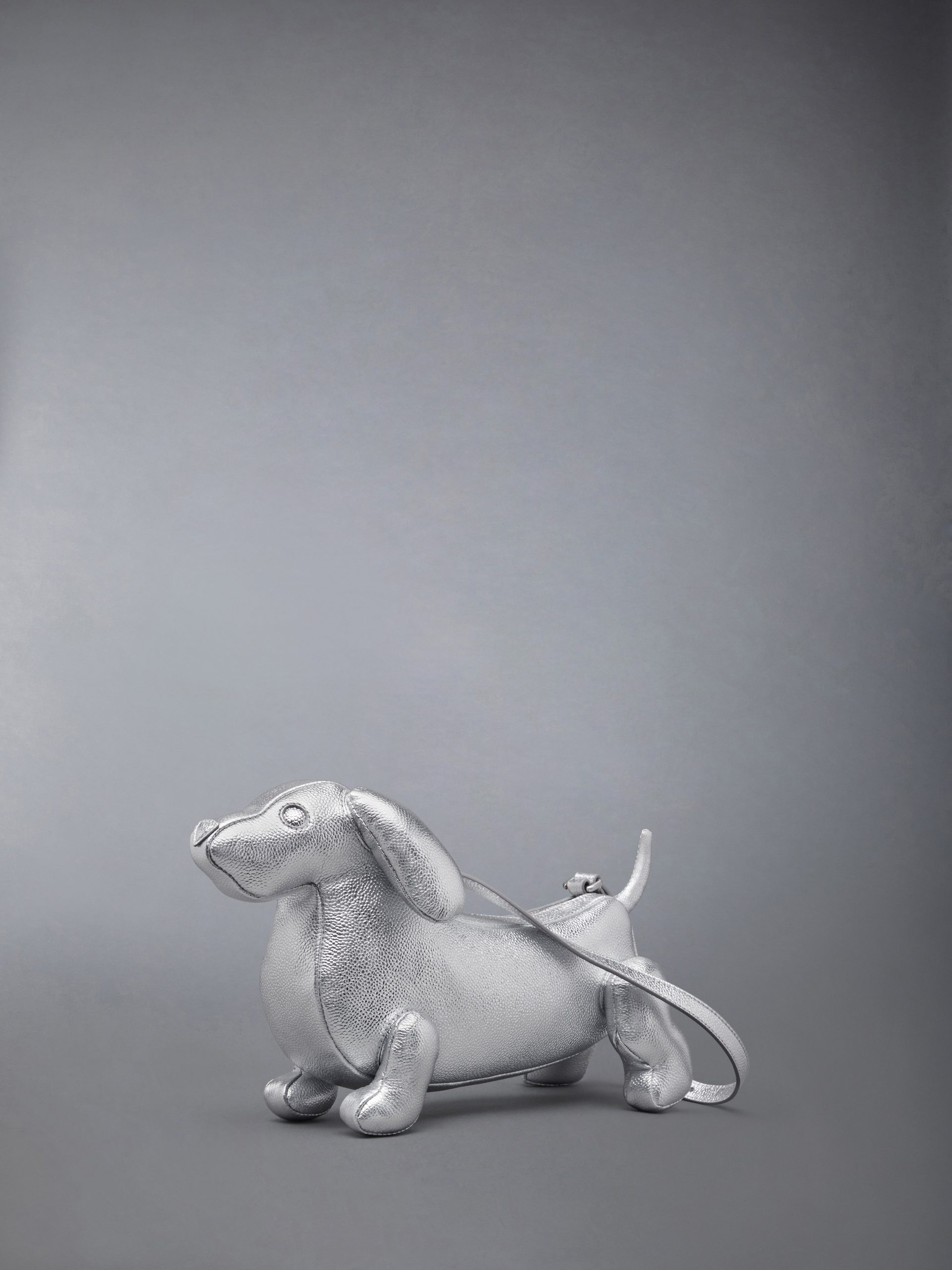 SILVER BABY HECTOR BAG IN PEBBLE GRAIN LEATHER - Image 2