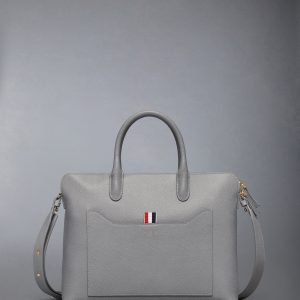 PEBBLE GRAIN SLIM BRIEFCASE