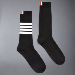 COTTON 4-BAR MID CALF SOCKS