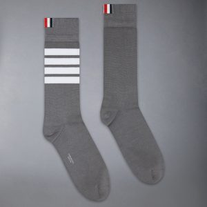 COTTON 4-BAR MID CALF SOCKS