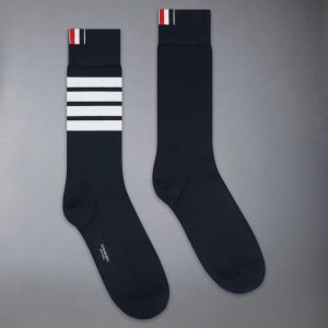 COTTON 4-BAR MID CALF SOCKS