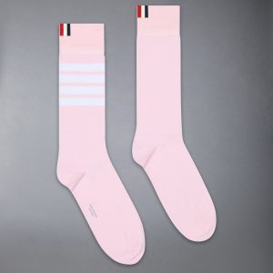 COTTON 4-BAR MID CALF SOCKS