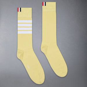 COTTON 4-BAR MID CALF SOCKS