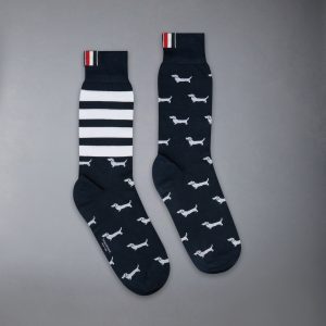 COTTON 4-BAR HECTOR MID CALF SOCKS