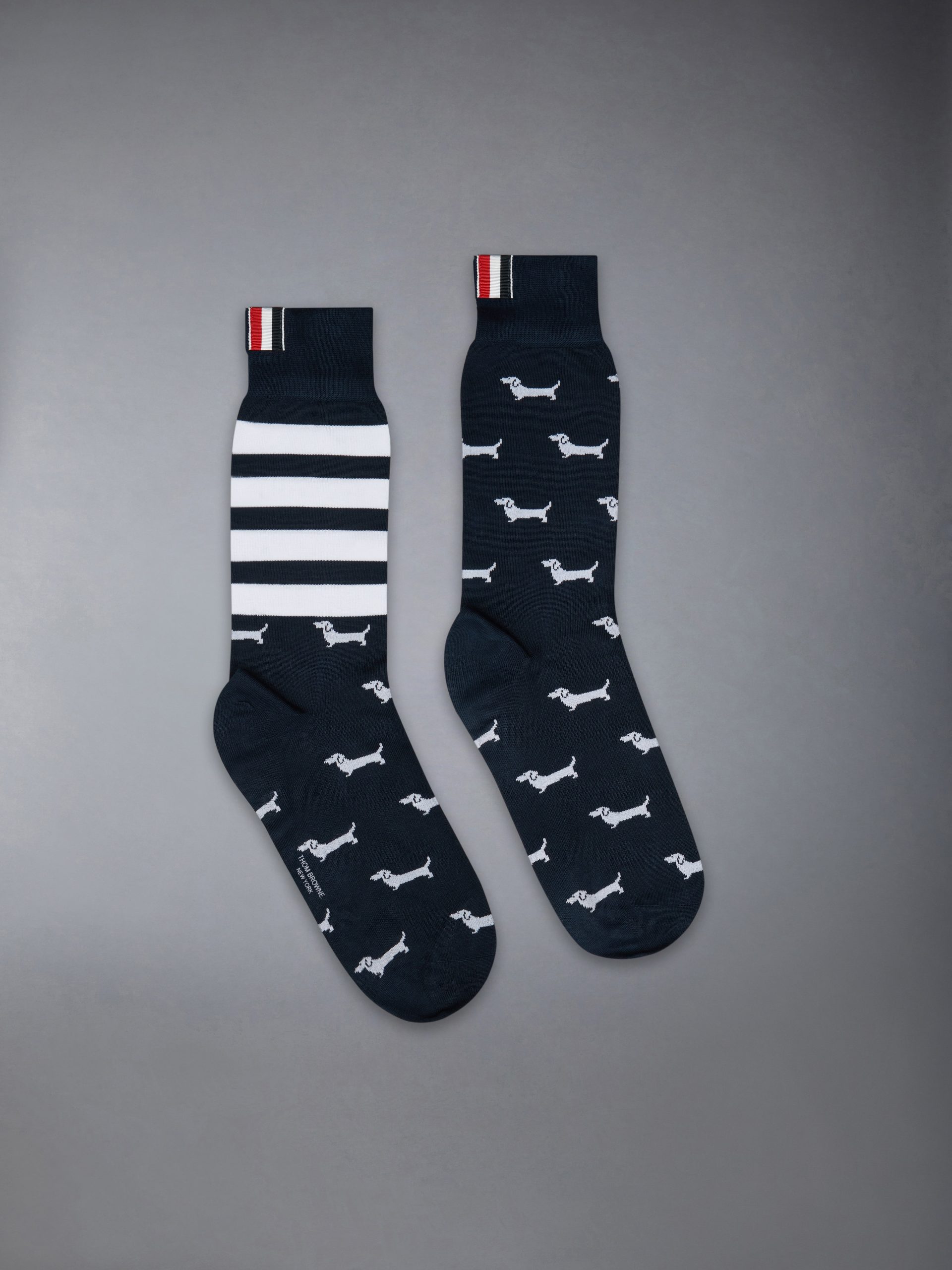 COTTON 4-BAR HECTOR MID CALF SOCKS