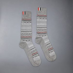 FAIRISLE JACQUARD MERINO WOOL SOCKS