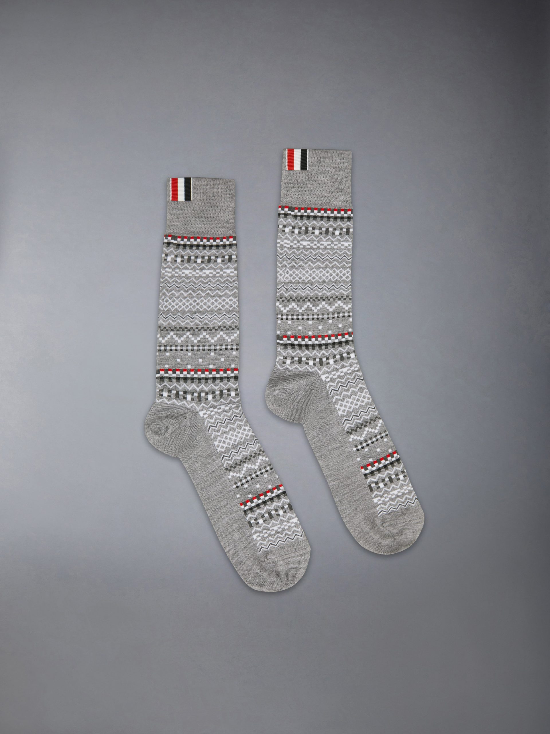 FAIRISLE JACQUARD MERINO WOOL SOCKS