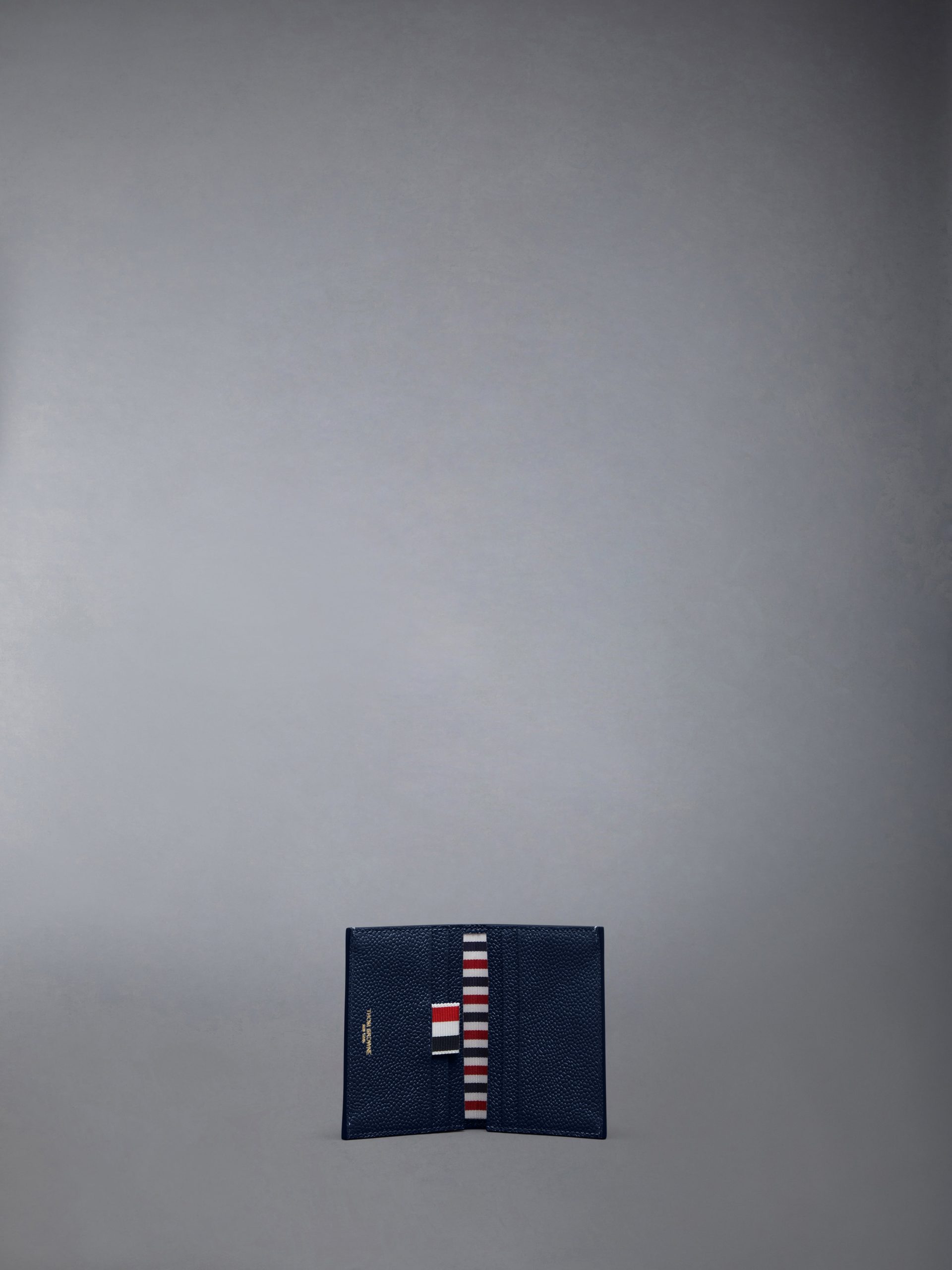 PEBBLE GRAIN LEATHER DOUBLE CARD HOLDER - Image 3