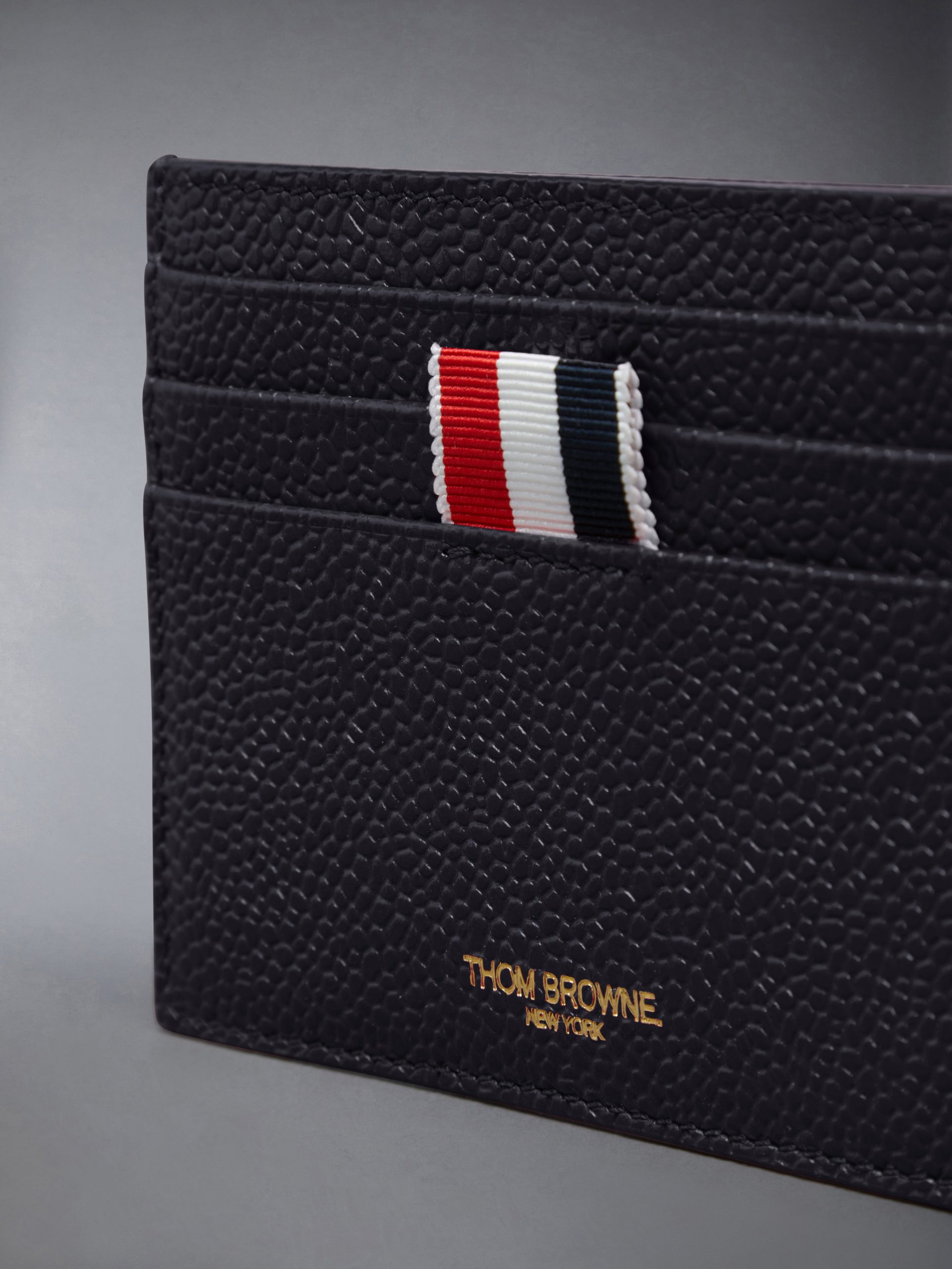 PEBBLE GRAIN NOTE COMPARTMENT CARD HOLDER - Image 4