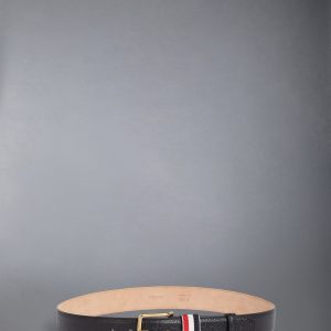 PEBBLE GRAIN STRIPED LOOP 35MM BELT