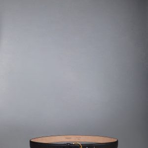 PEBBLE GRAIN ROUND BUCKLE BELT