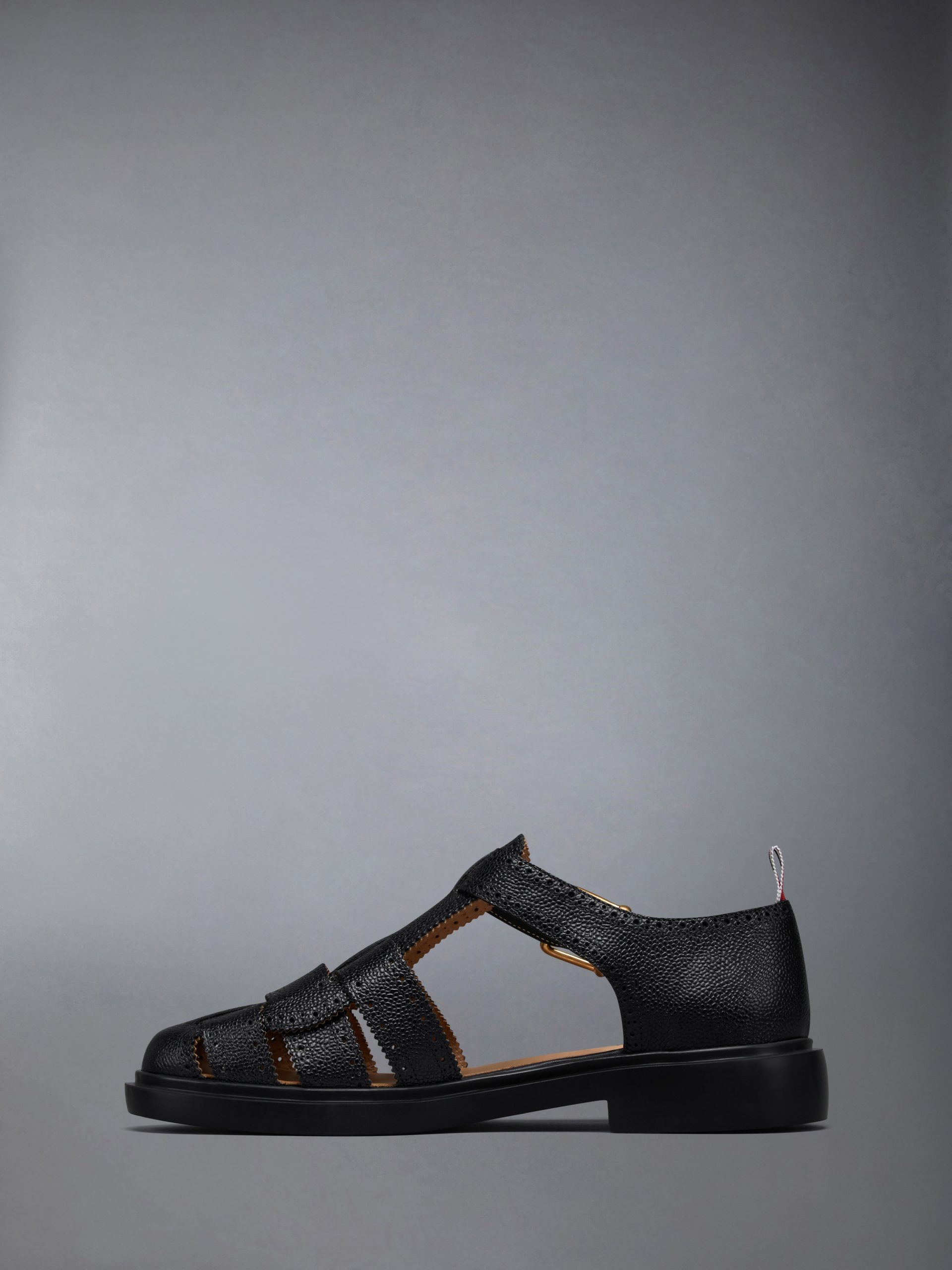 PEBBLE GRAIN LEATHER FISHERMAN SANDAL - Image 3