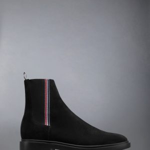 CALF SUEDE RUBBER SOLE RWB CHELSEA BOOT