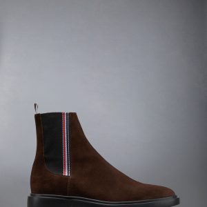 CALF SUEDE RUBBER SOLE RWB CHELSEA BOOT