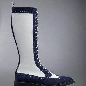 CALF SUEDE KNEE HIGH LONGWING BOOT