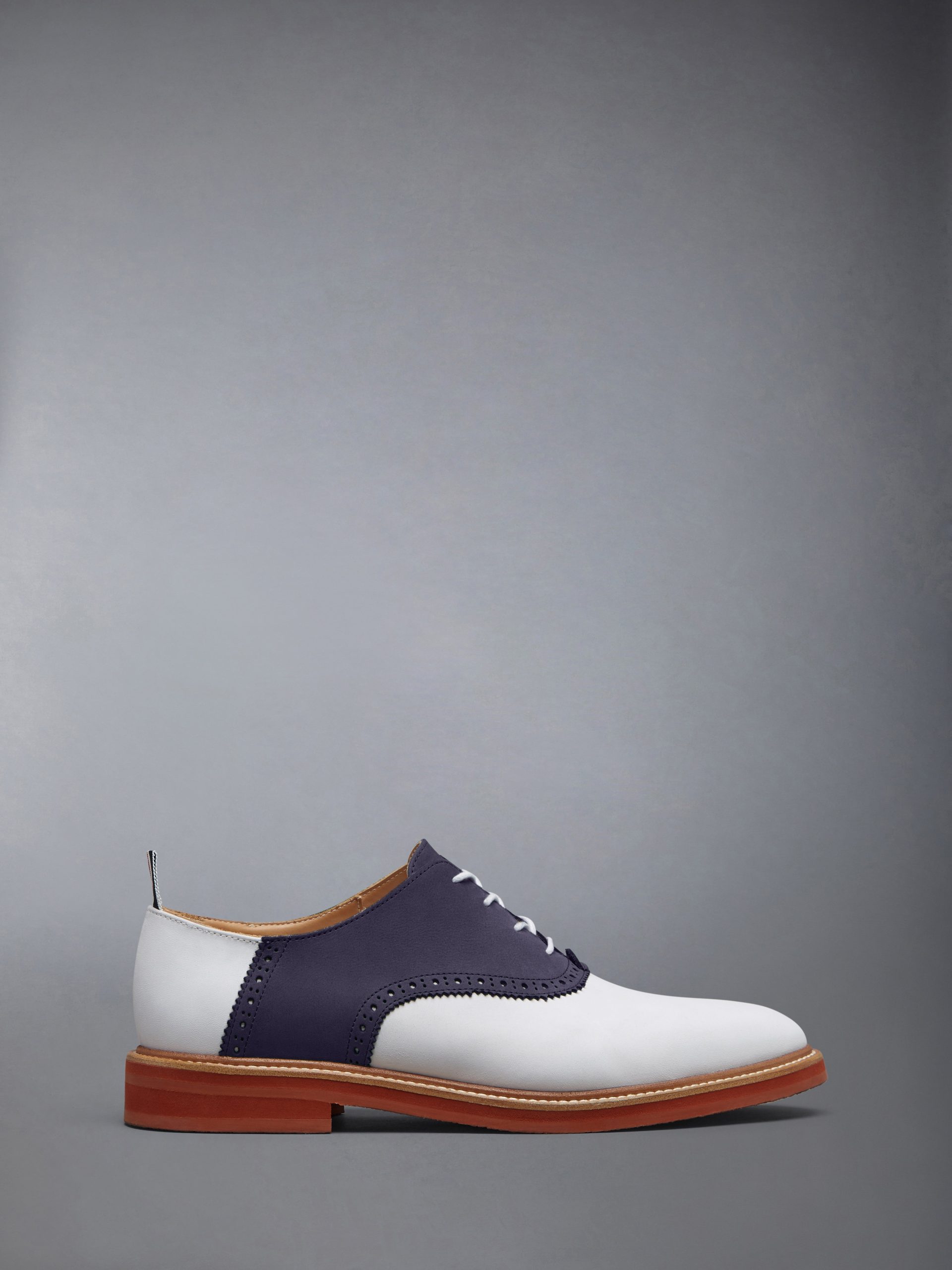 NUBUCK RUBBER SOLE SADDLE SHOE