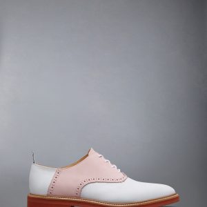 NUBUCK RUBBER SOLE SADDLE SHOE