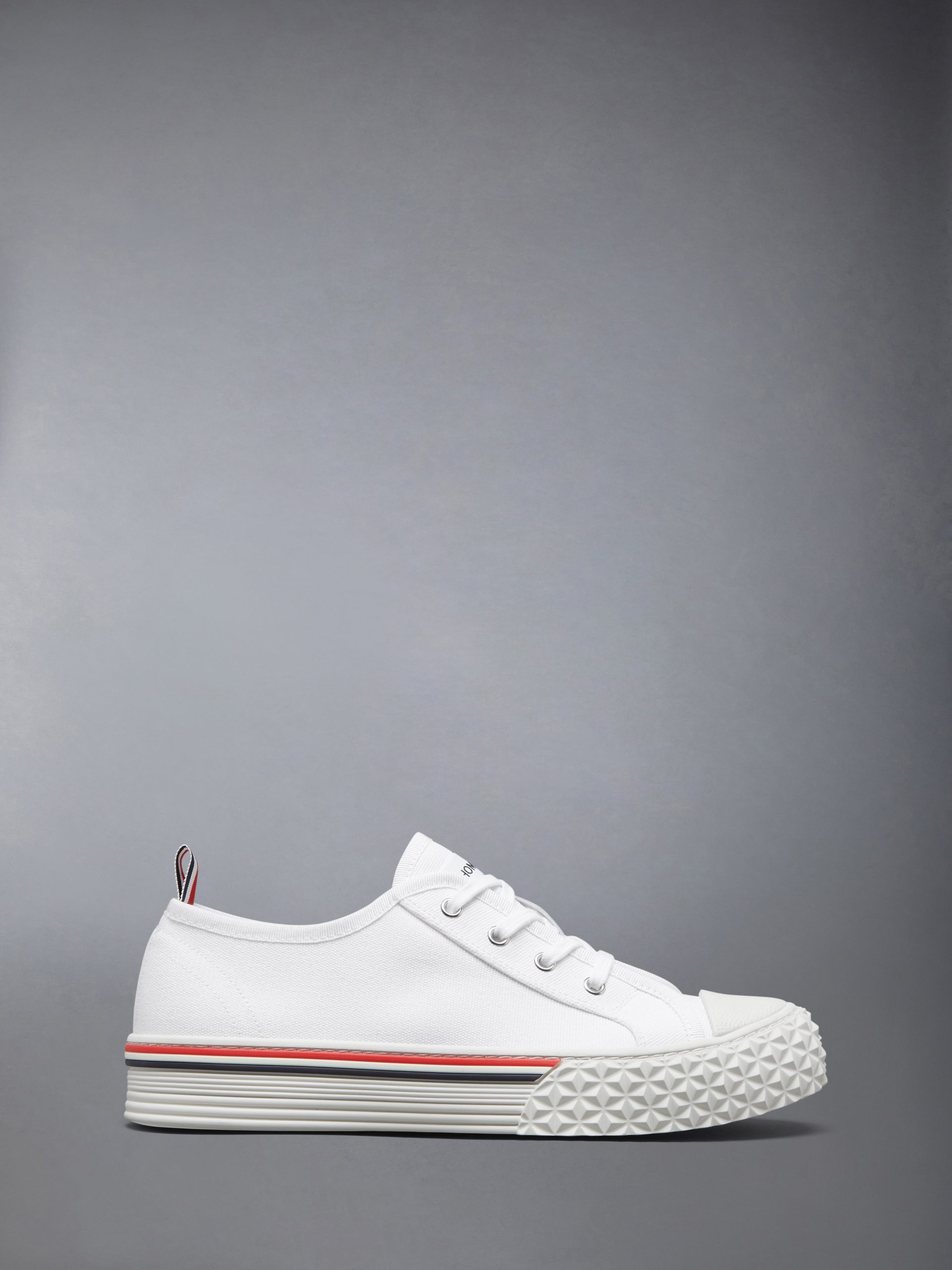 CANVAS TREAD SOLE COLLEGIATE SNEAKERS