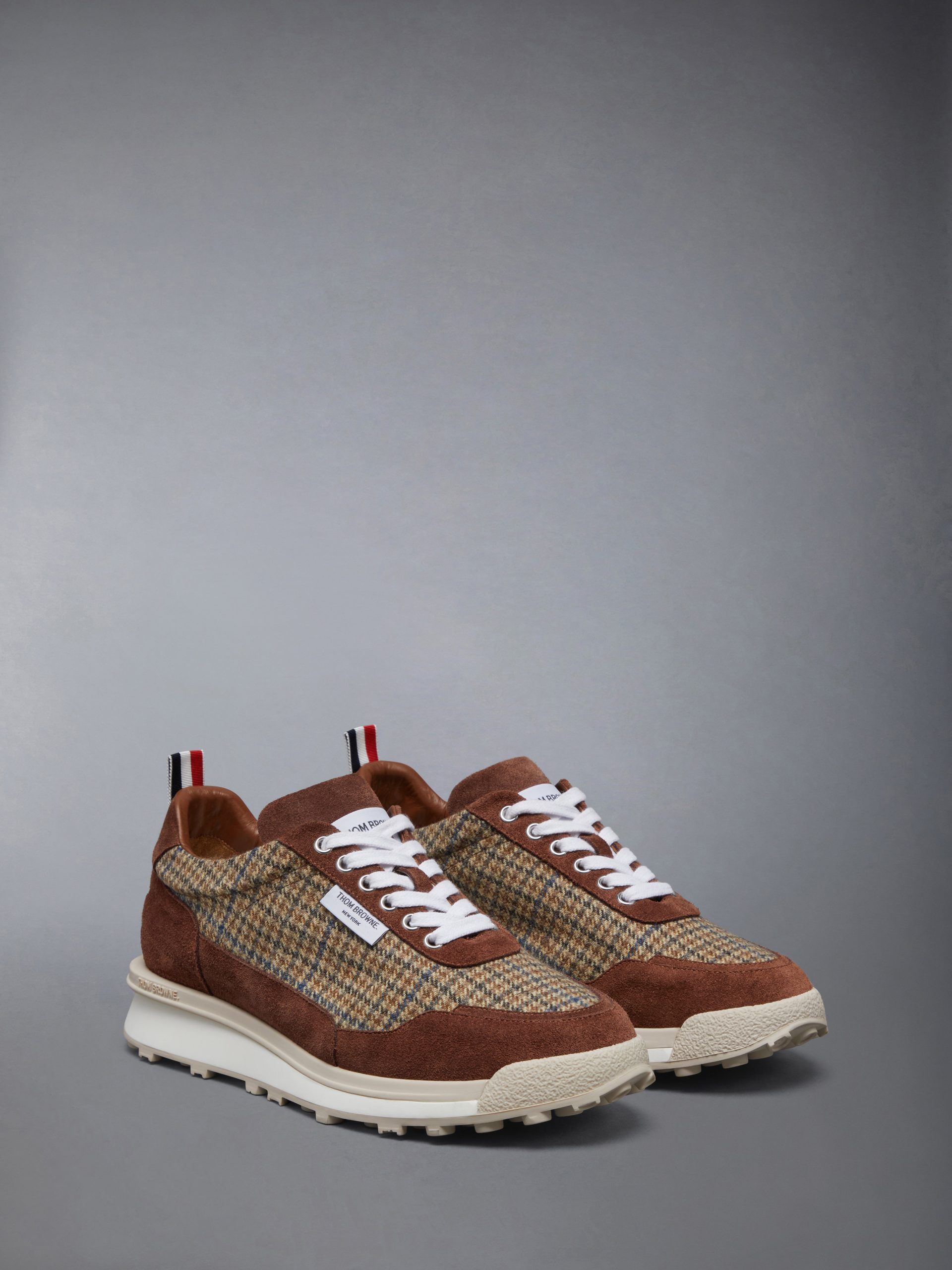 GUNCLUB CHECK CHEVIOT TWEED ALUMNI SNEAKERS - Image 2