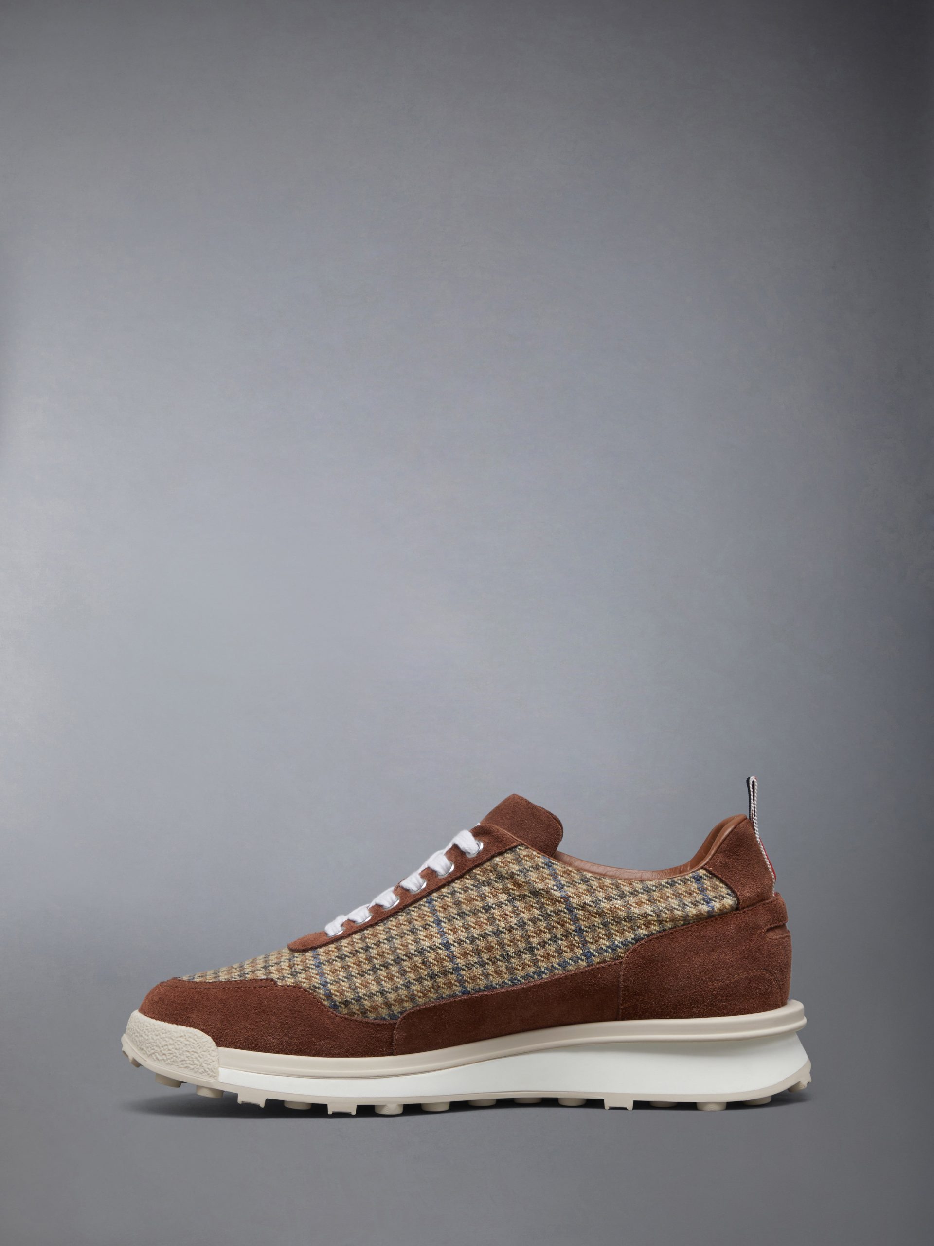 GUNCLUB CHECK CHEVIOT TWEED ALUMNI SNEAKERS - Image 3