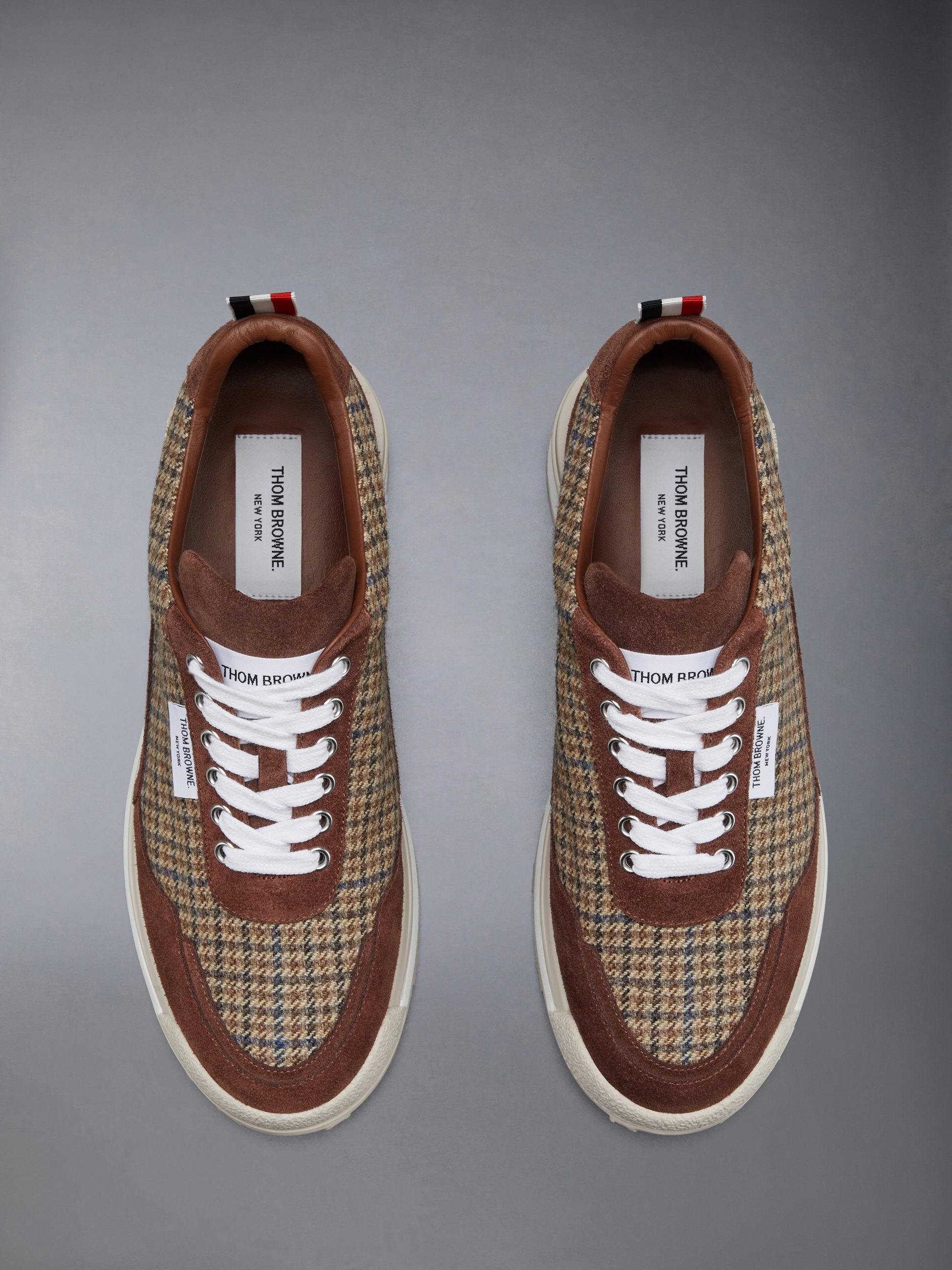 GUNCLUB CHECK CHEVIOT TWEED ALUMNI SNEAKERS - Image 5