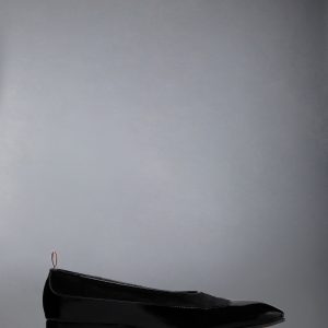 SOFT PATENT CALF SUEDE OPERA BALLERINA