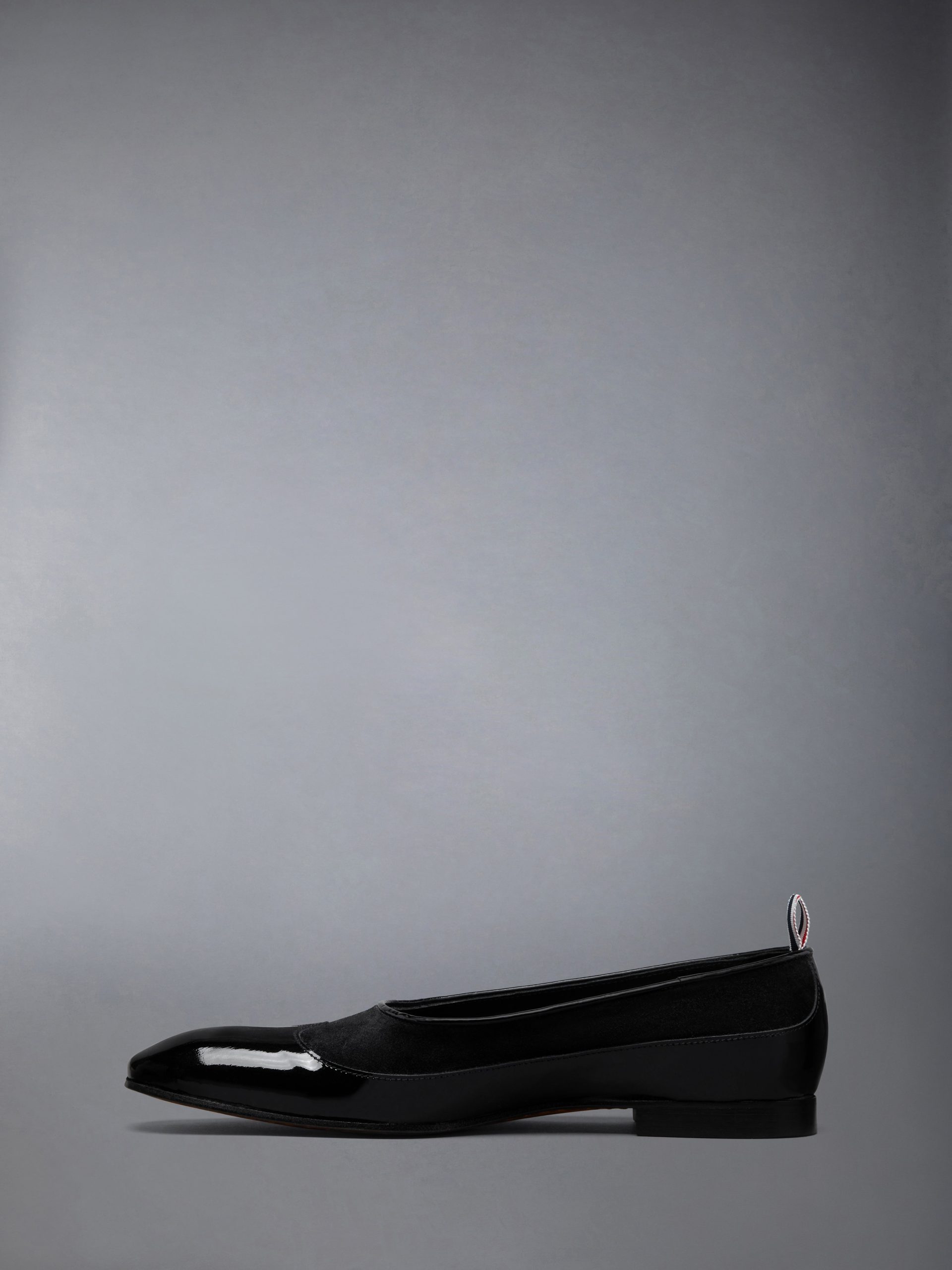 SOFT PATENT CALF SUEDE OPERA BALLERINA - Image 3