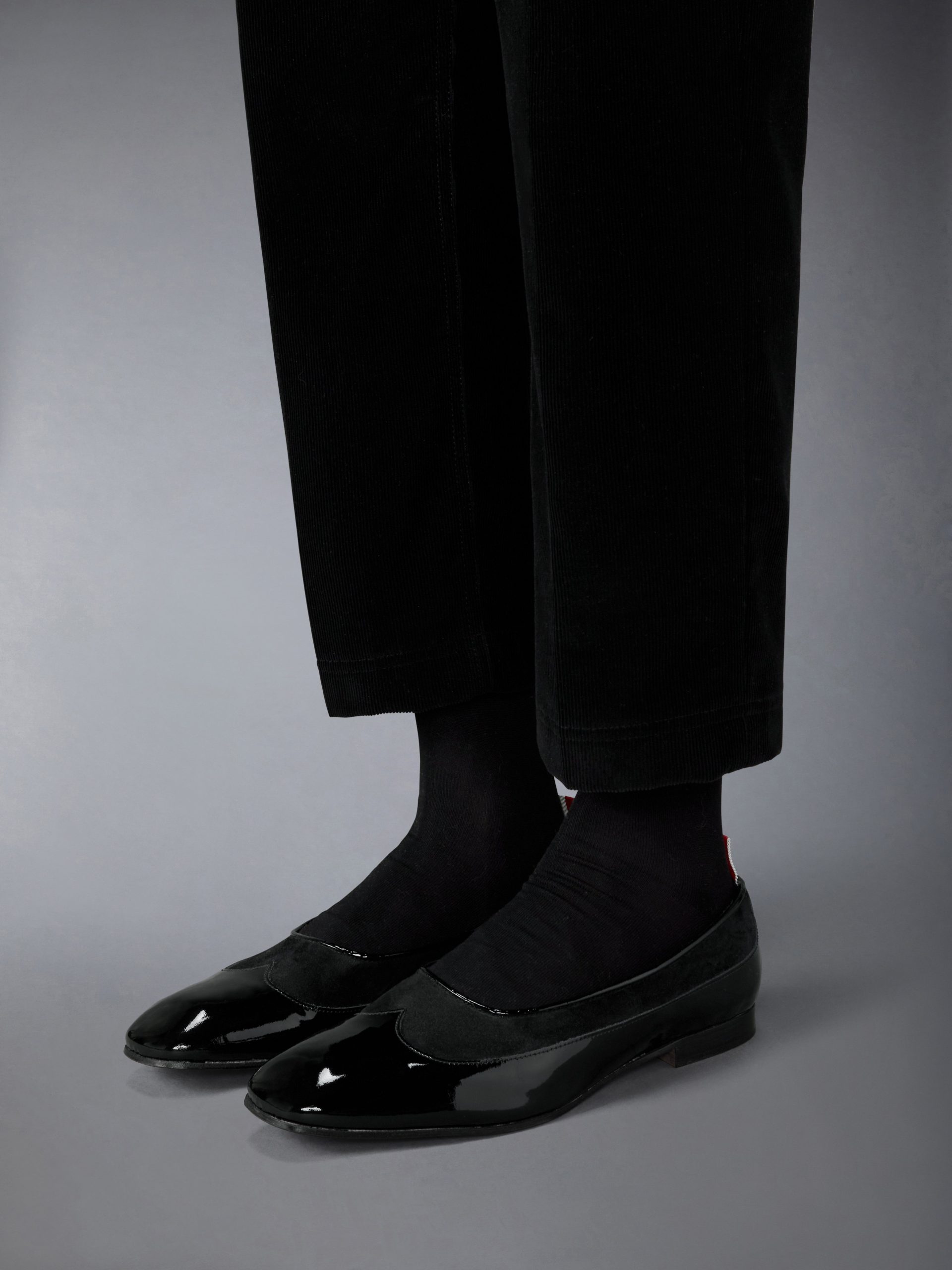 SOFT PATENT CALF SUEDE OPERA BALLERINA - Image 4