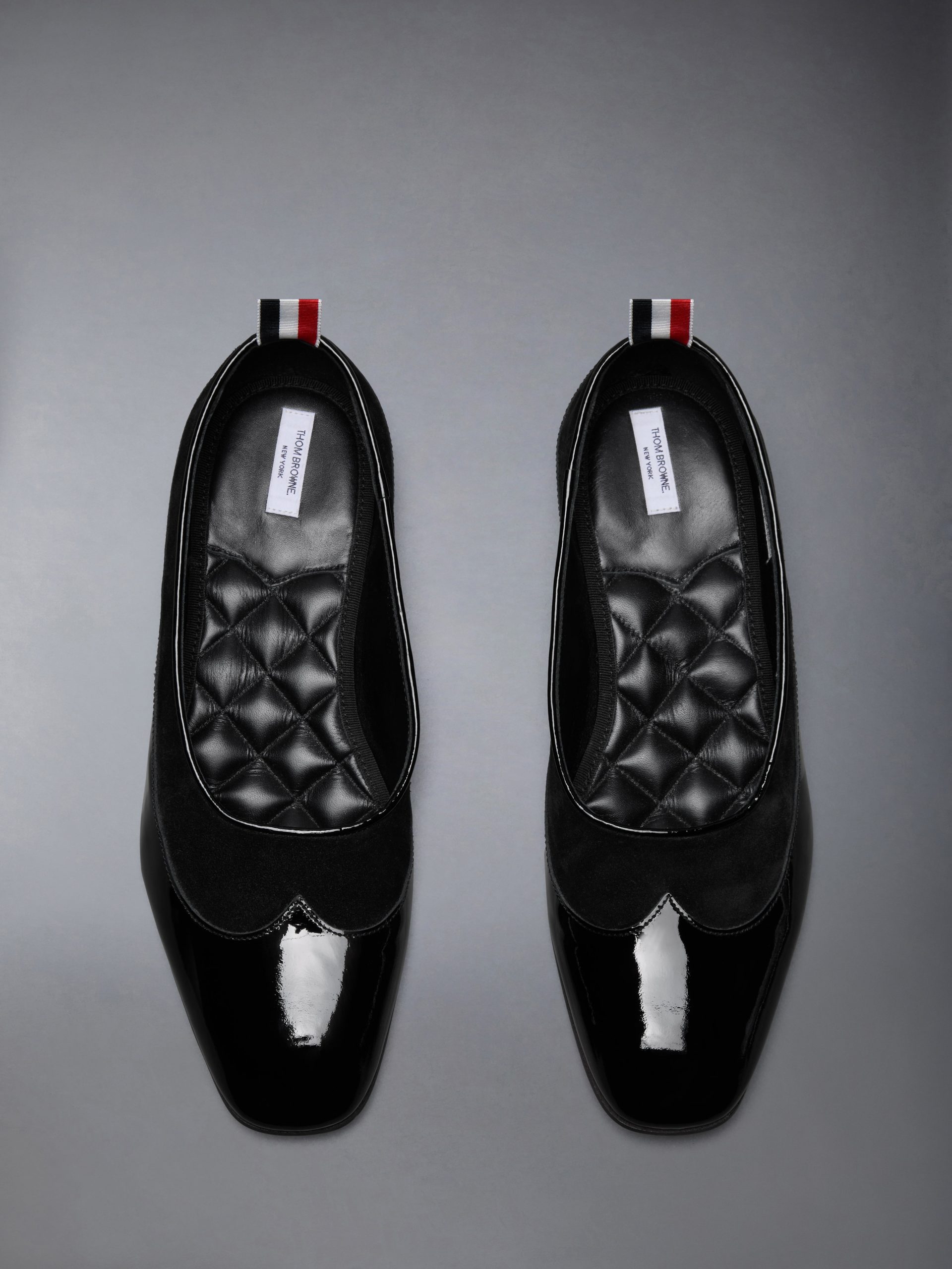 SOFT PATENT CALF SUEDE OPERA BALLERINA - Image 5