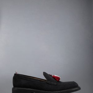 CALF SUEDE RWB TASSEL LOAFER