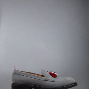 CALF SUEDE RWB TASSEL LOAFER