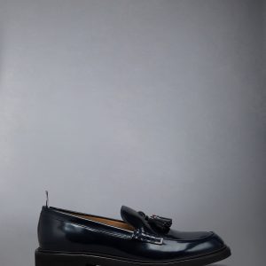 SPAZZOLATO LEATHER TASSLE LOAFER