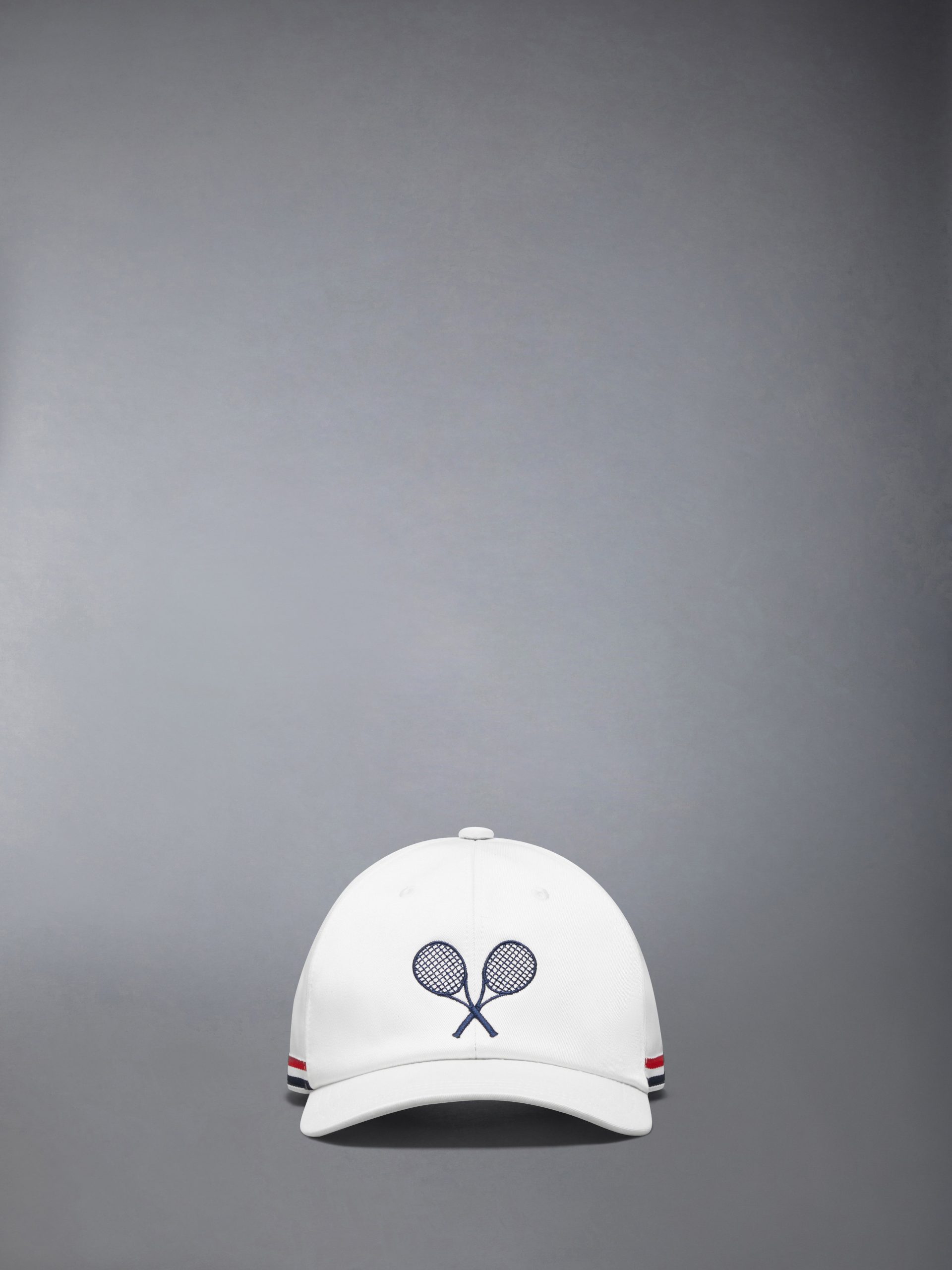 COTTON TWILL TENNIS RACQUET EMBROIDERY BASEBALL CAP