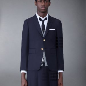 Plain Weave 4-Bar Classic Sport Coat