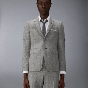 PRINCE OF WALES FRESCO WOOL ARMBAND SPORTCOAT