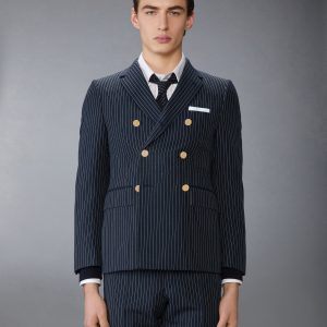 PINSTRIPE HIGH TWIST WOOL SPORTCOAT