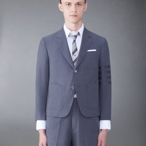 WOOL 4-BAR SACK SPORT COAT