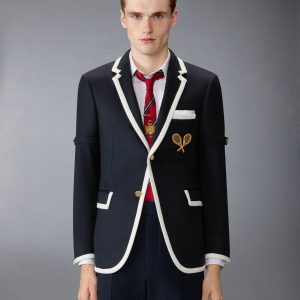 ZIBELINE TENNIS EMBROIDERY ARMBAND SPORTCOAT