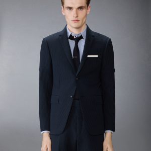 WOOL SEERSUCKER ARMBAND UNCONSTRUCTED SPORTCOAT