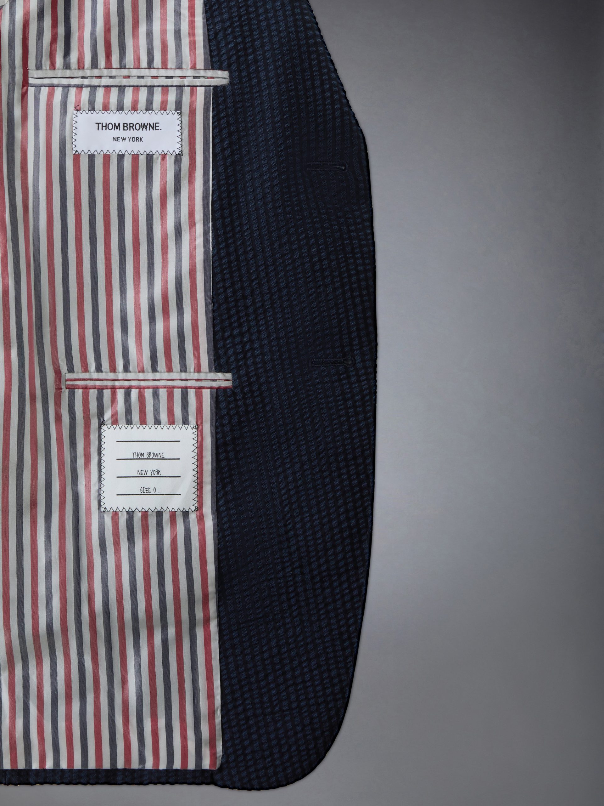 WOOL SEERSUCKER ARMBAND UNCONSTRUCTED SPORTCOAT - Image 3