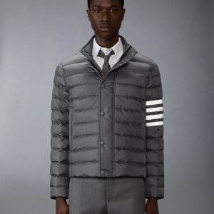 SHINY RIPSTOP LIGHTWEIGHT DOWN FILLED 4-BAR JACKET