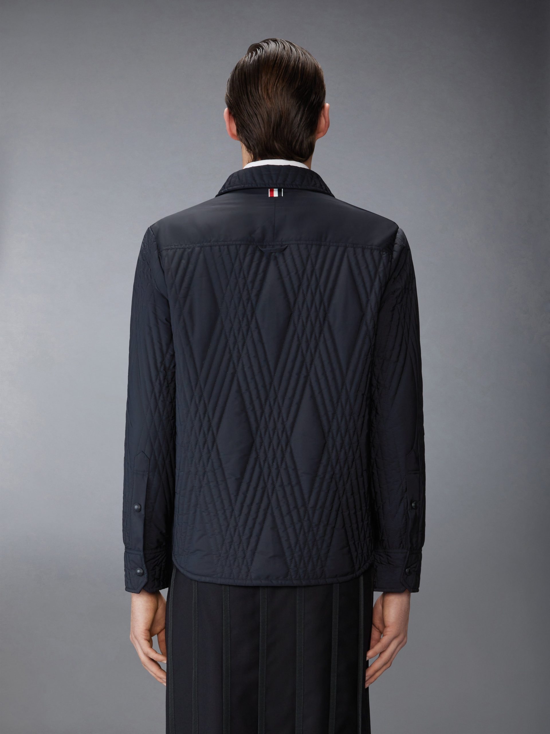 POLY TWILL ECO FILLED QUILTED OVERSIZE SHIRT - Image 2