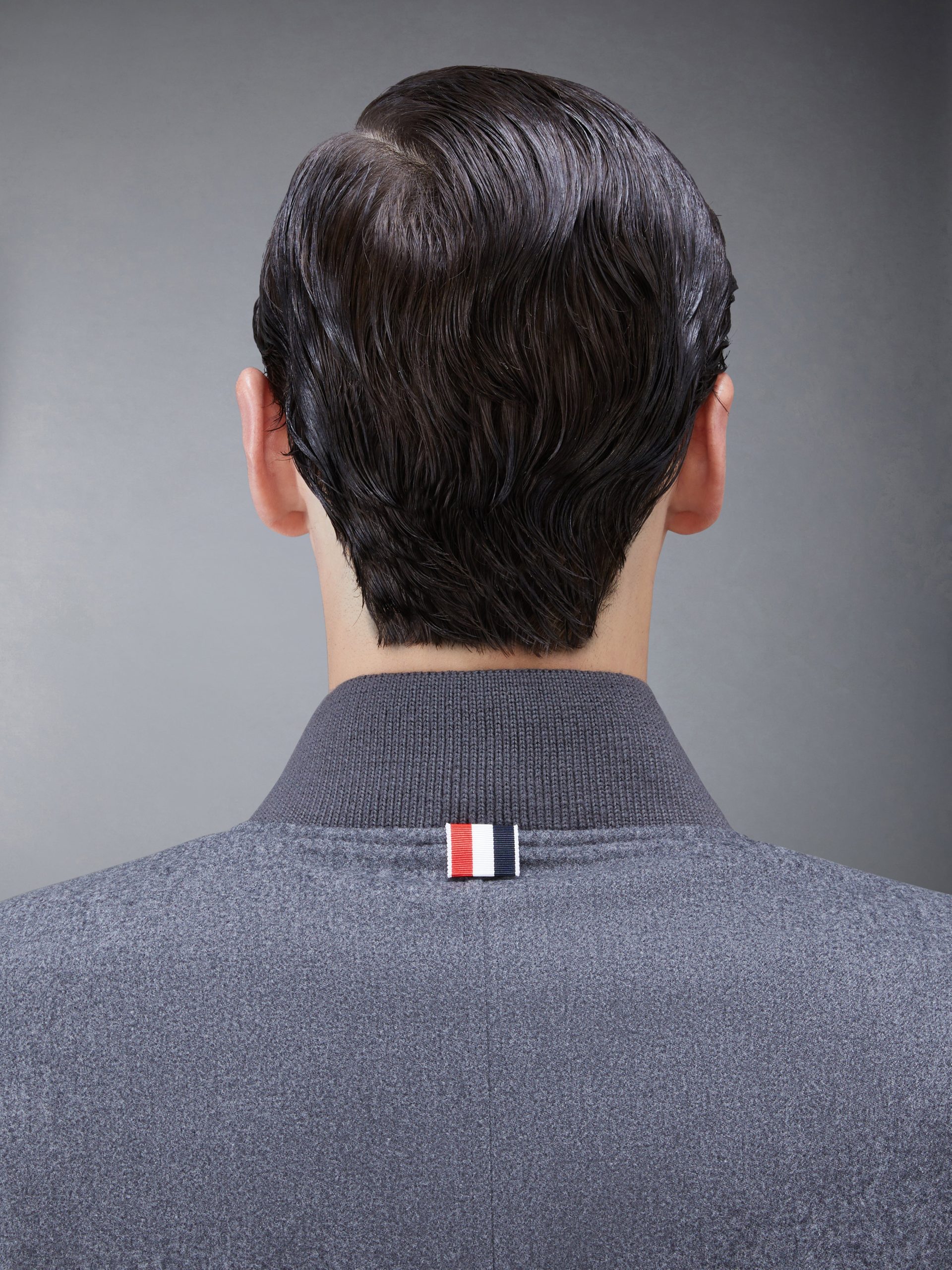 FLANNEL 4-BAR KNIT RIB BLOUSON - Image 4