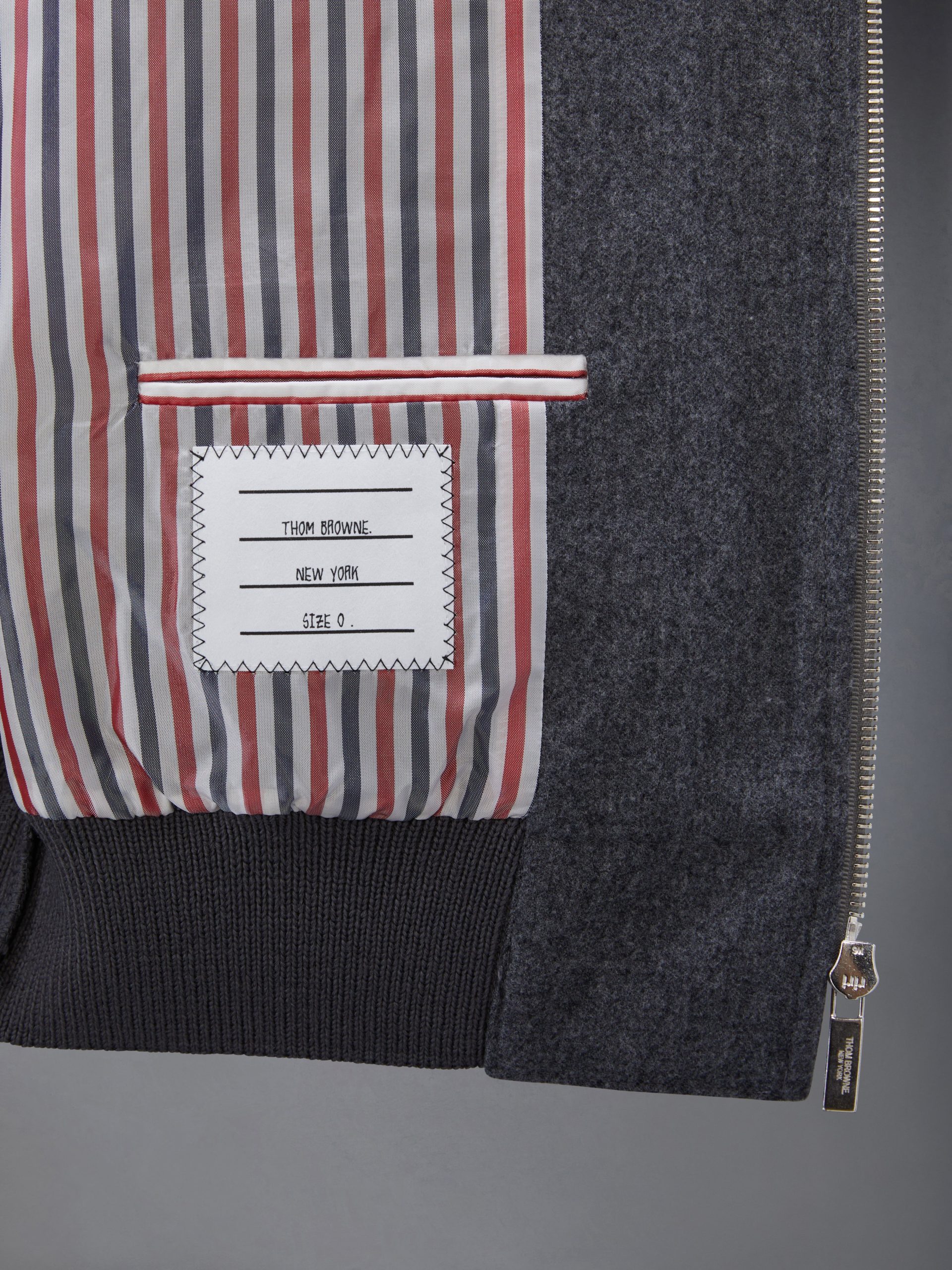 FLANNEL 4-BAR KNIT RIB BLOUSON - Image 5