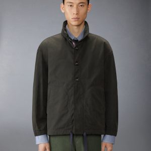 WAXED TECH HOODED ANORAK JACKET