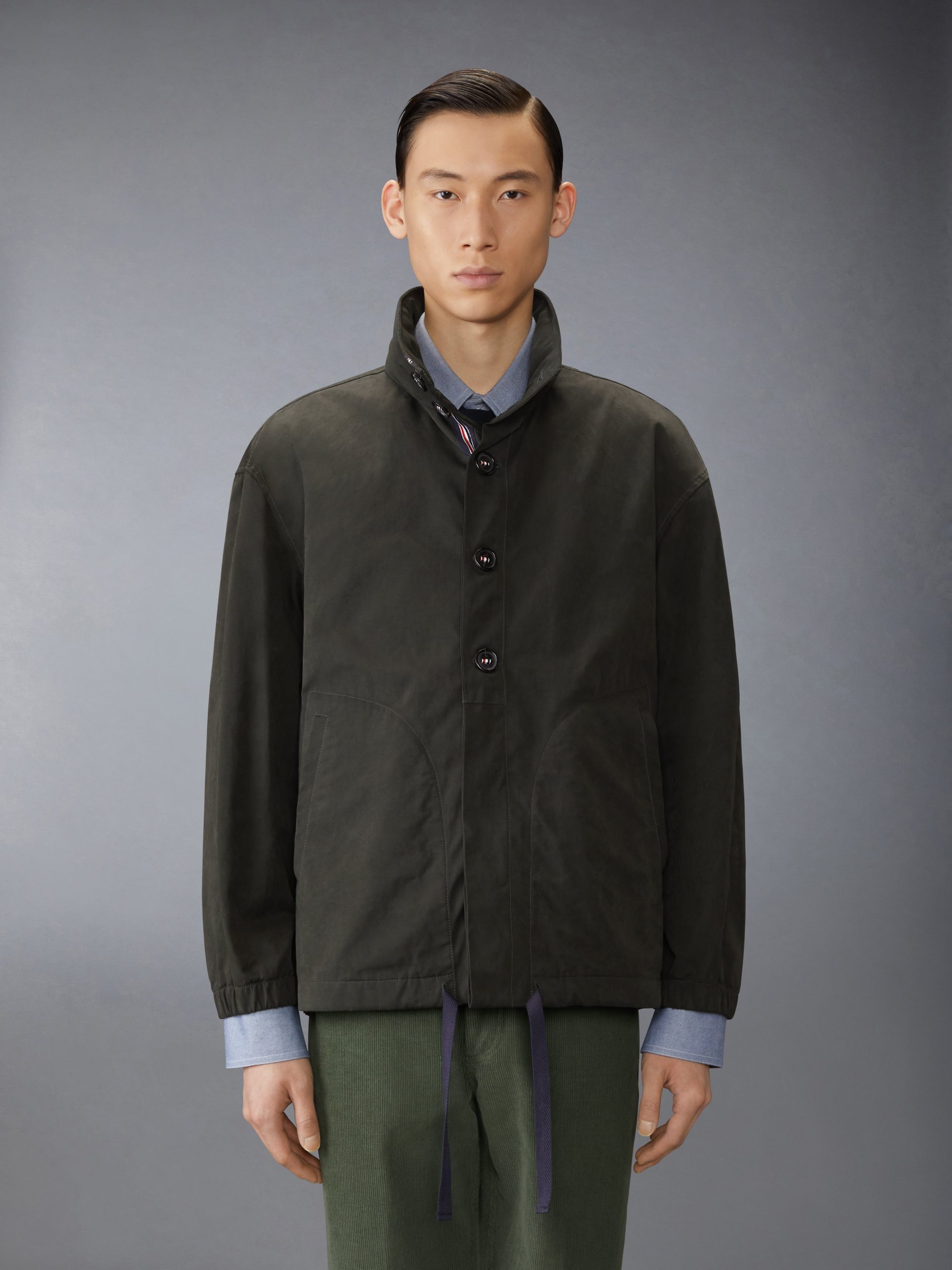 WAXED TECH HOODED ANORAK JACKET