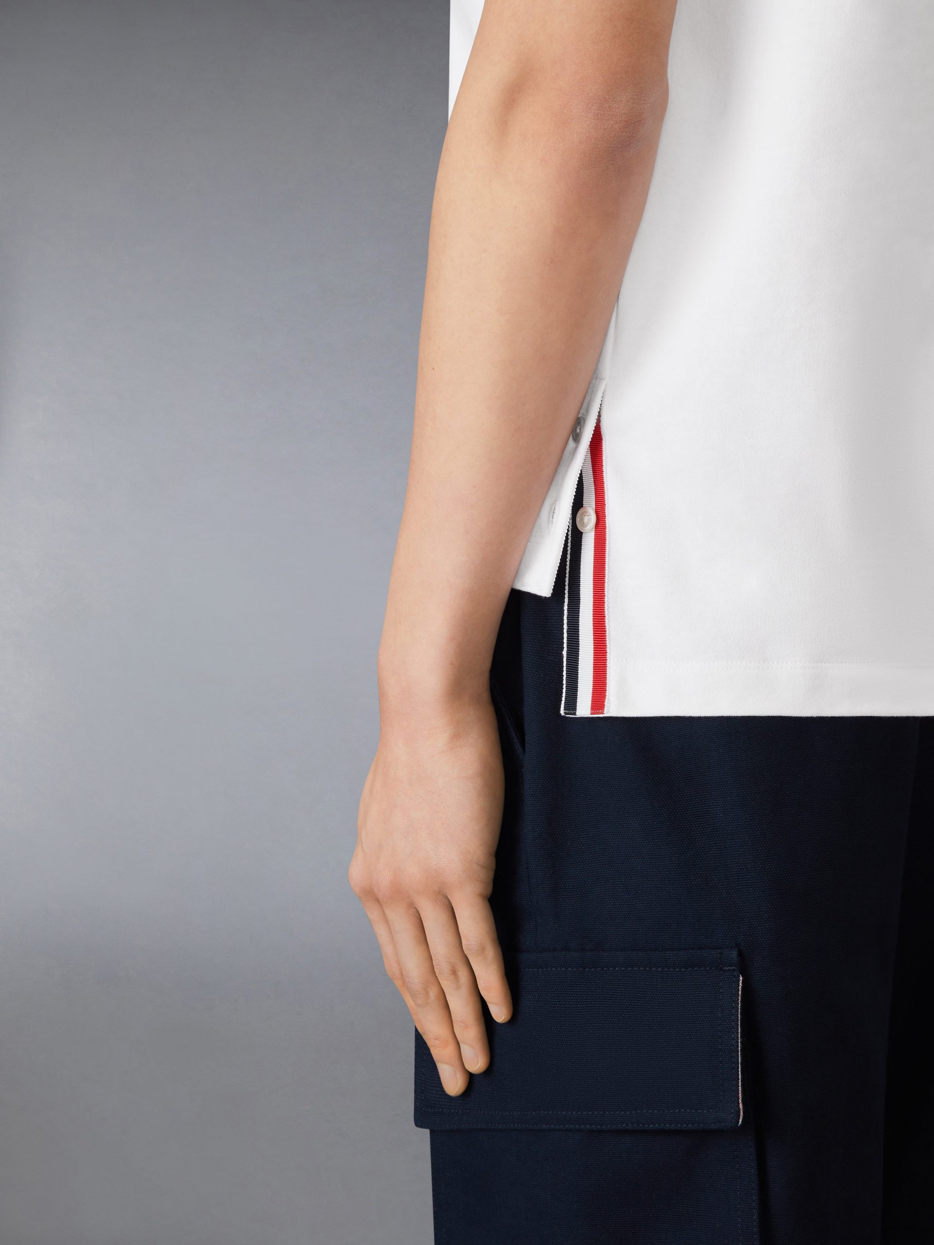 JERSEY RWB STRIPE OVERSIZED POLO - Image 4