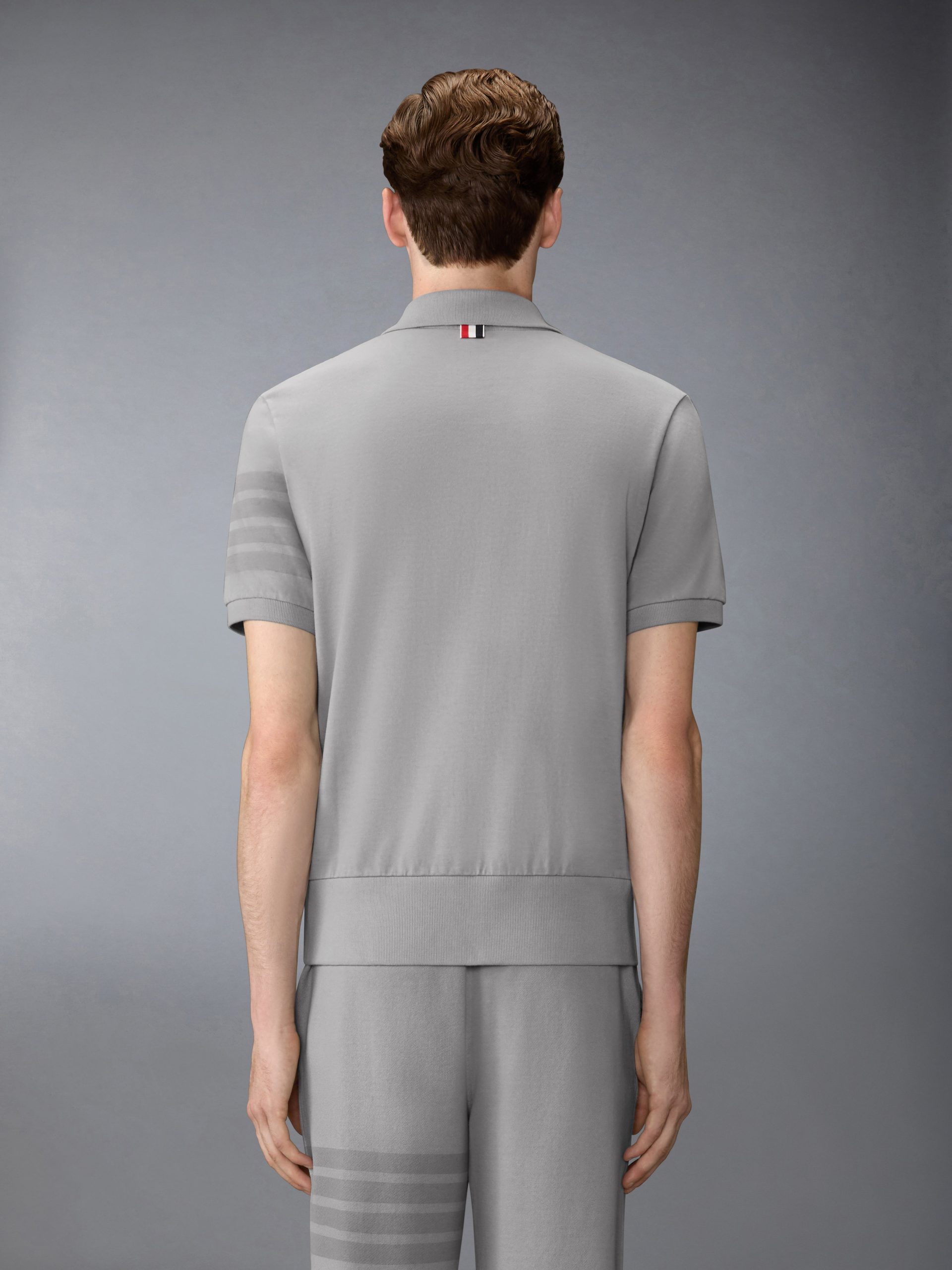 GARMENT OVERDYED JERSEY 4-BAR POLO - Image 2