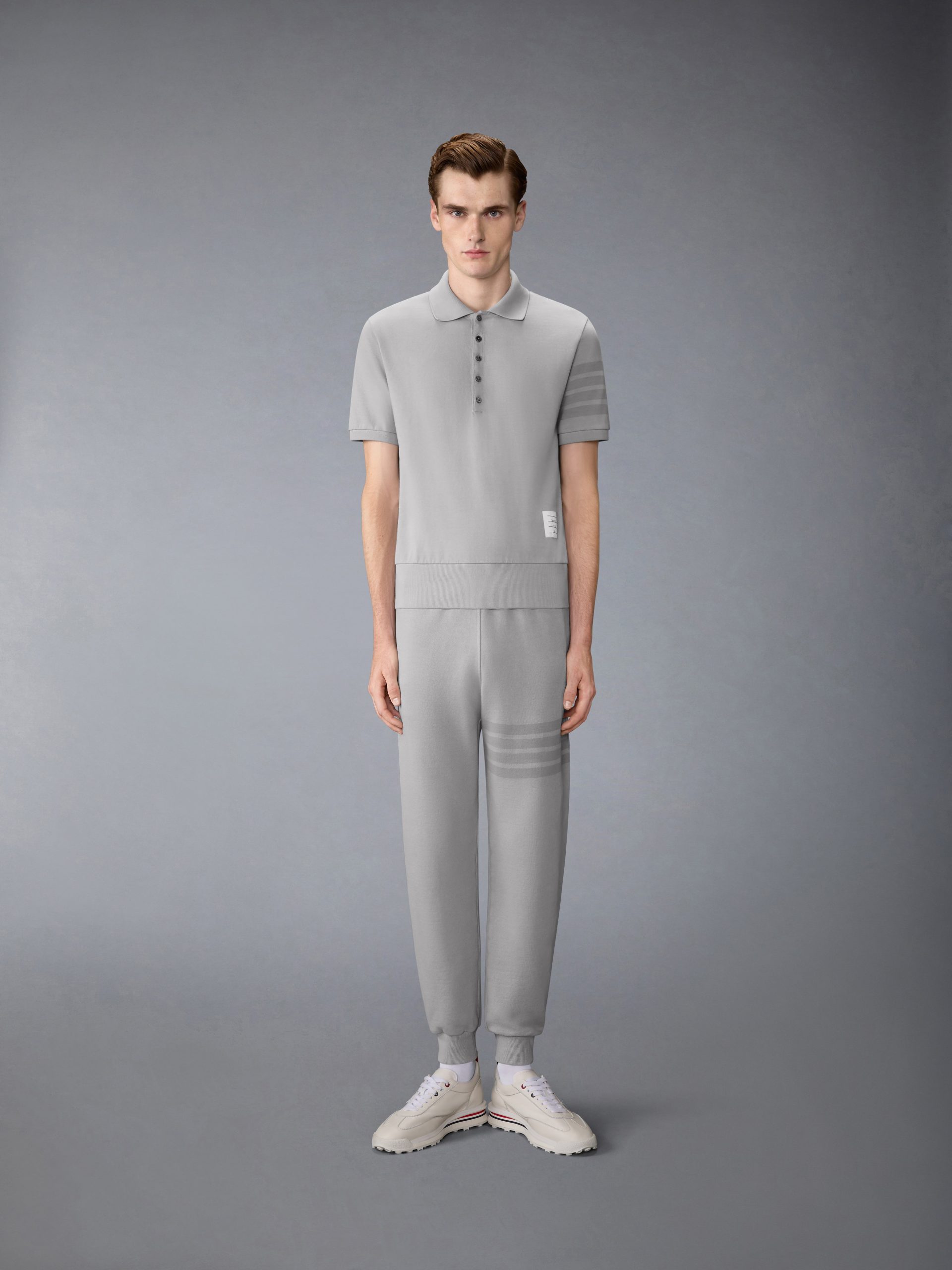 GARMENT OVERDYED JERSEY 4-BAR POLO - Image 3